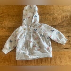 Carters Grey Hoodie with Butterfly‎ Print